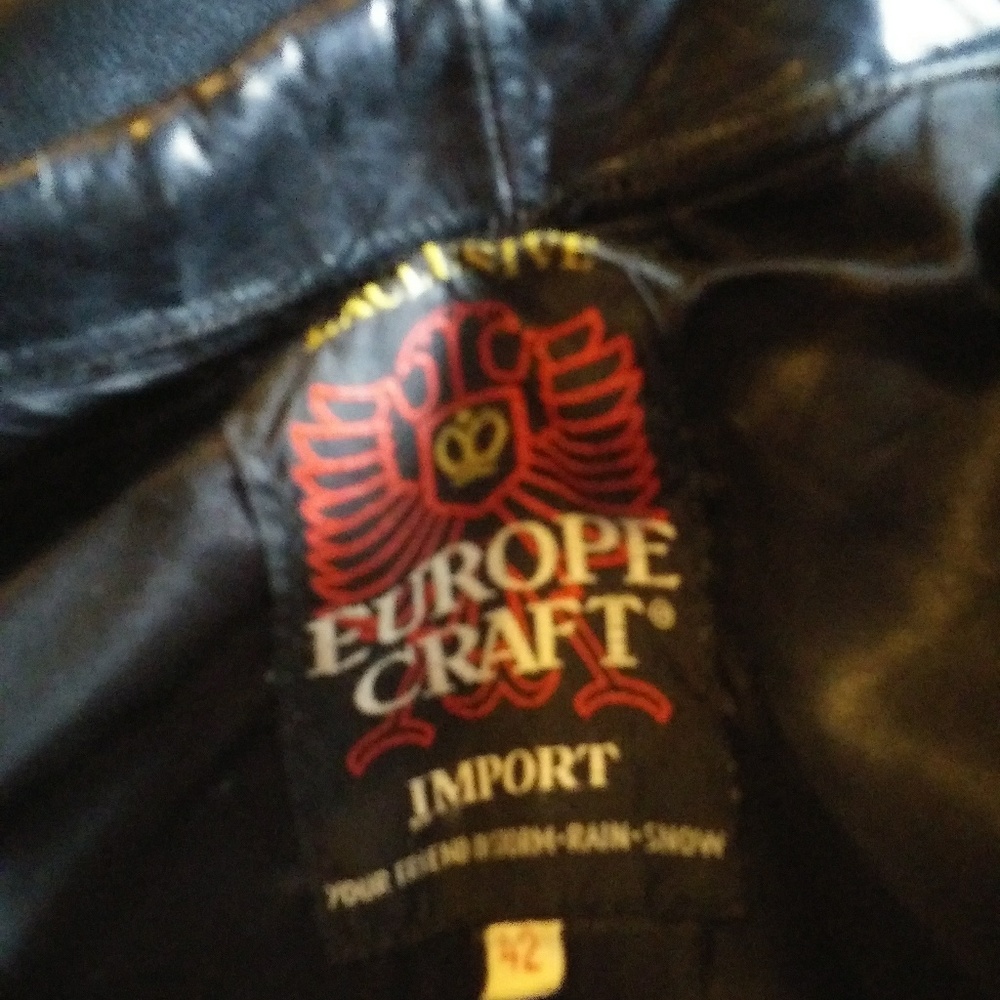 Leather coat